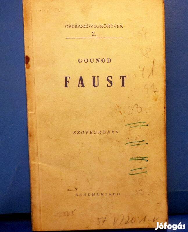 Operaszövegkönyvek sorozat 5 db