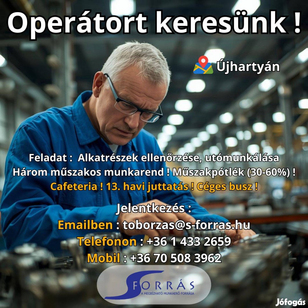 Operátort keresünk