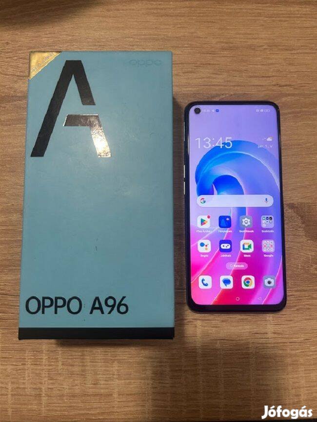 Oppo A96 Dual SIM,6GB RAM/128GB,(Sunset Blue) Újszerű Fix Ár