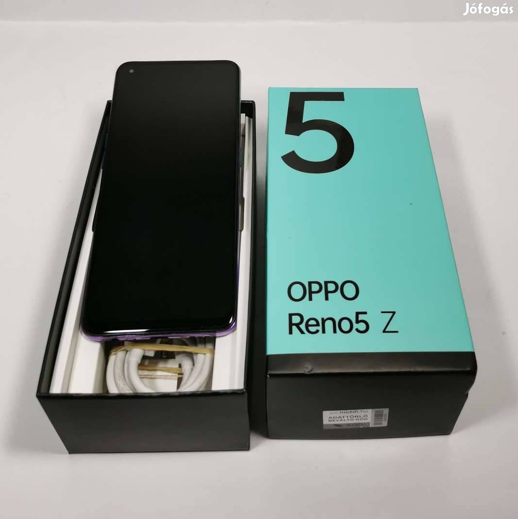 Oppo Reno 5 Z 128GB Kék-Lila Kártyafüggetlen karcmentes mobiltelefon e