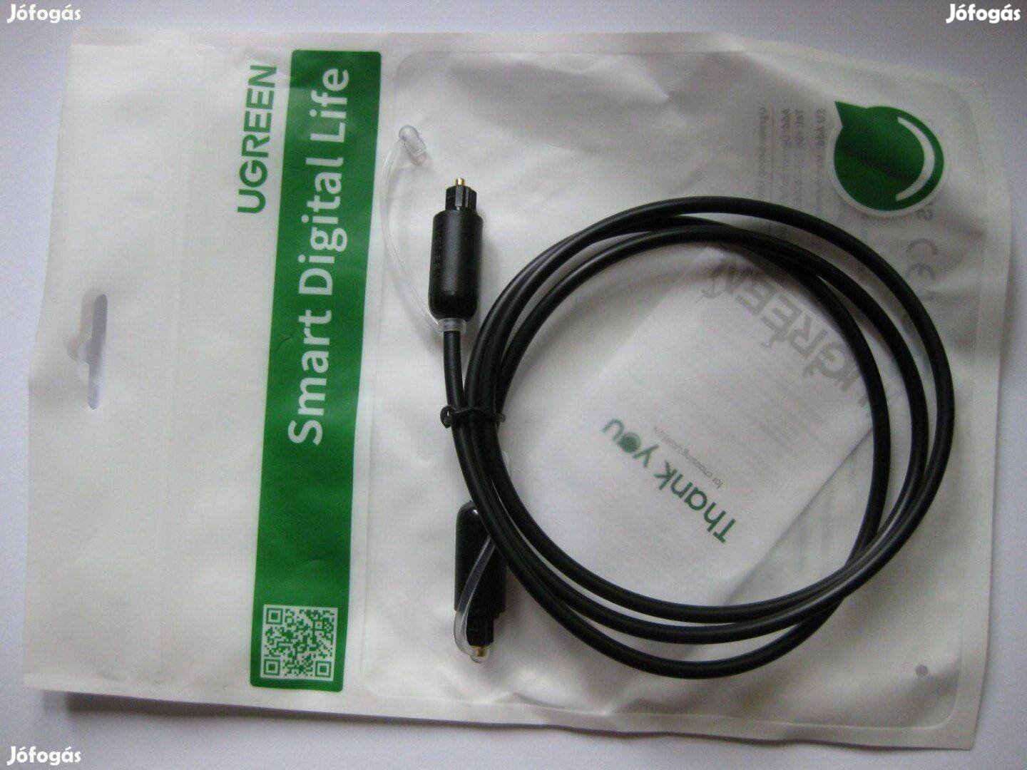 Optikai kábel új minőségi Ugreen fekete 1 méter
