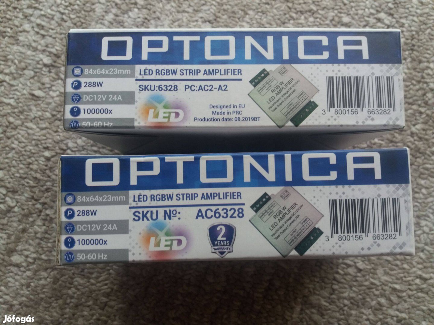 Optonica LED jelerősítő 24A 288W 2Db ,ingyenfoxpost!