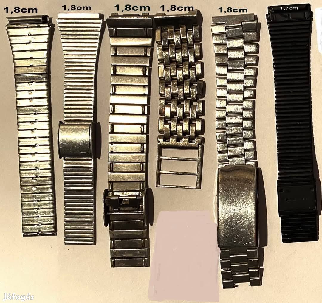 Óra Acél szíjcsatok pántok (Casio, Breitling stb)