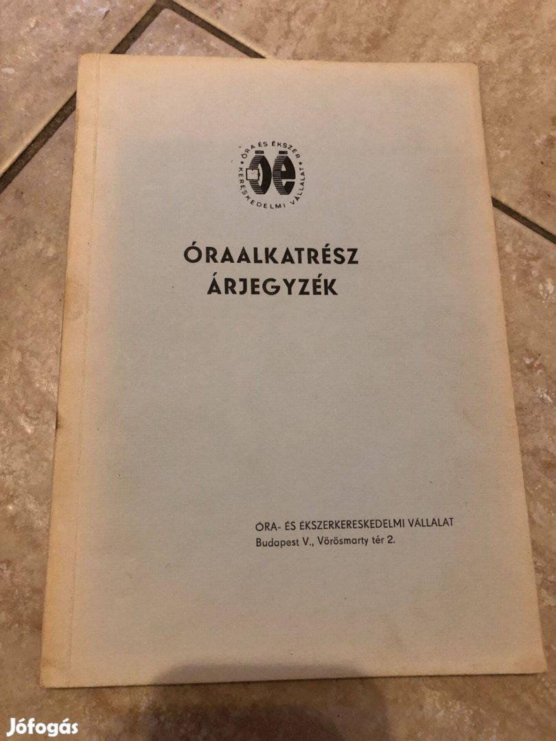 Óraalkatrész árjegyzék 1981 MOM szovjet stb