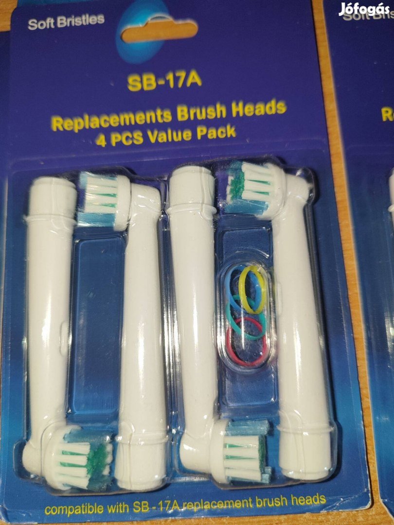 Oral-B elektromos Soft fogkefe fej 60db eladó. Tipusa: SB-17A