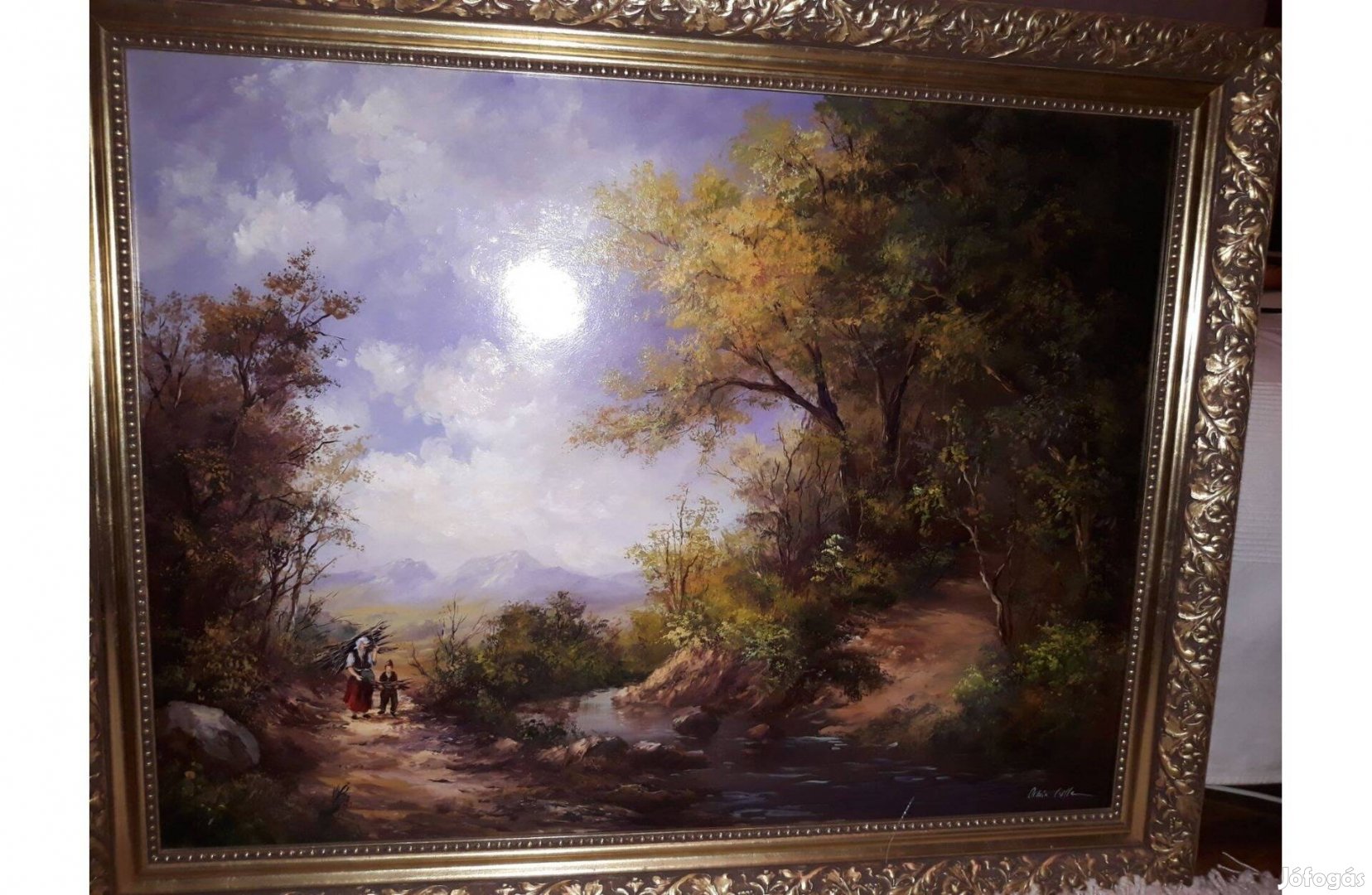 Orbán Csilla festmény Rőzsehordók