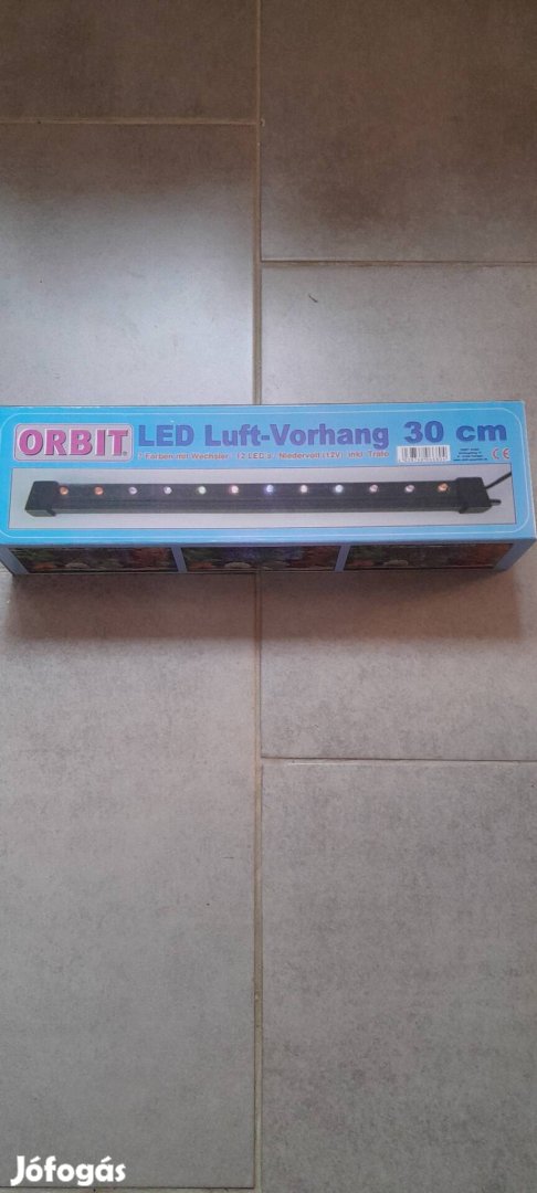 Orbit légfüggöny LED világítással - 30cm akváriumba