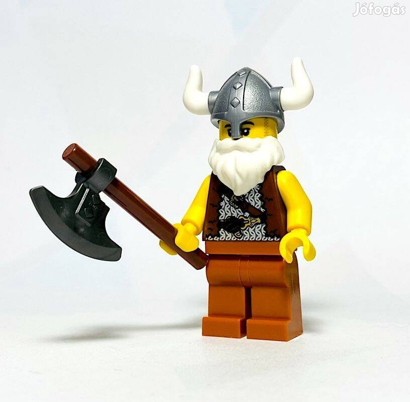 Öreg viking harcos Eredeti LEGO egyedi minifigura - Vikings - Új