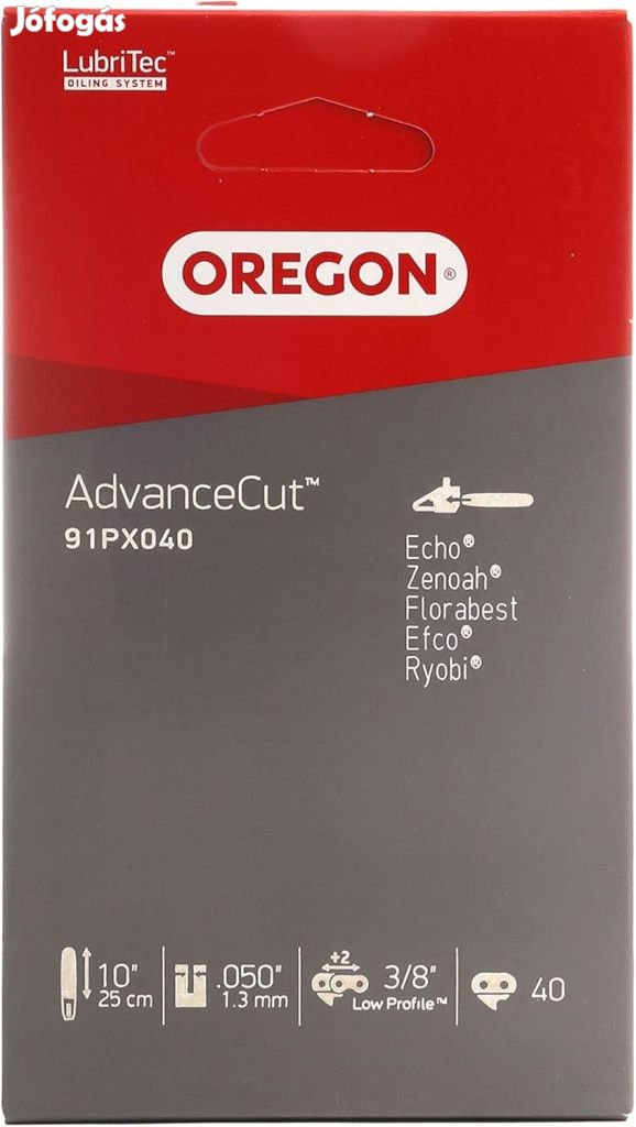 Oregon 91PX040E AdvanceCut Láncfűrész Lánc, 40 Hajtószem  3/8", 1,27