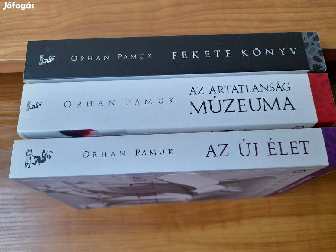 Orhan Pamuk Nobel-díjas író 3 műve csomagban eladó