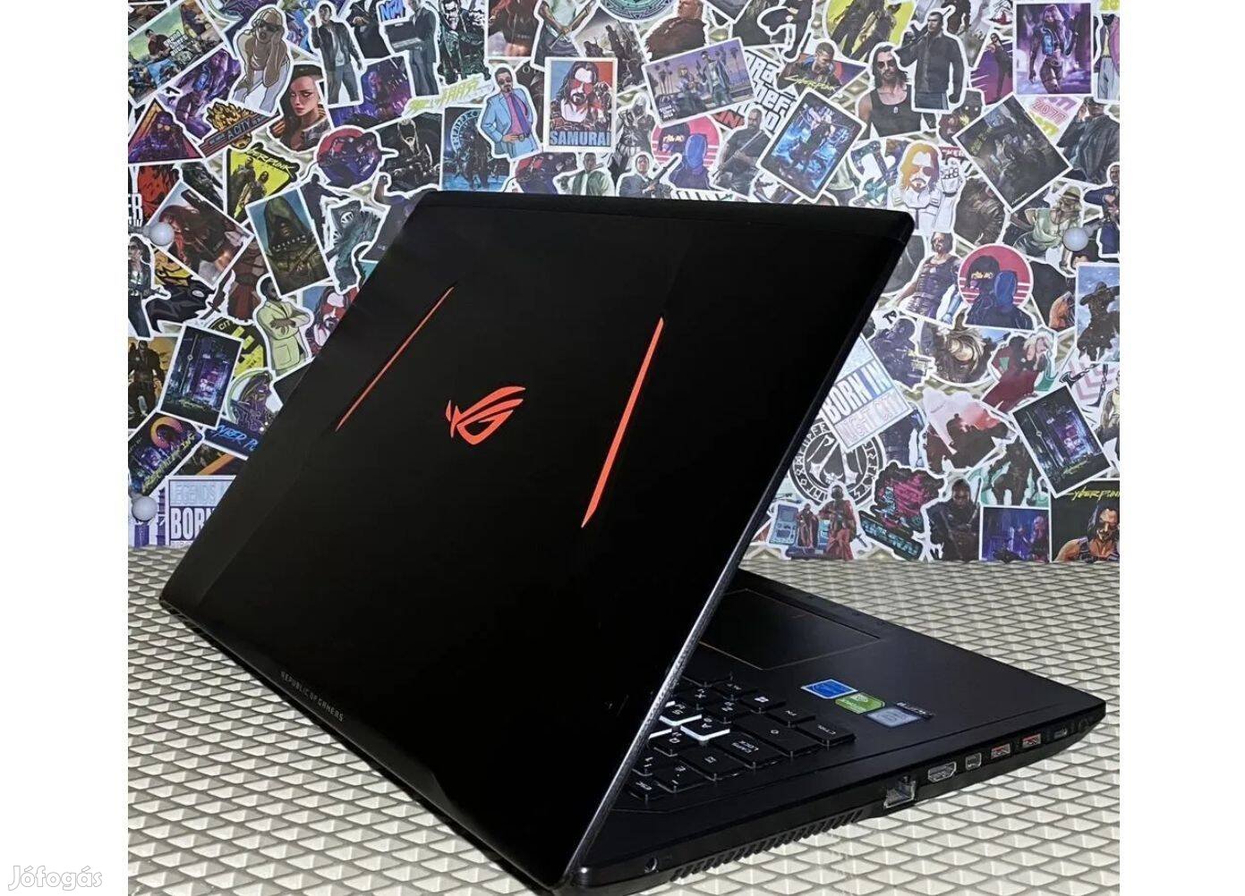 Óriás Kijelzős Asus rog laptop eladó Ryzen 5 1600, 6 mag