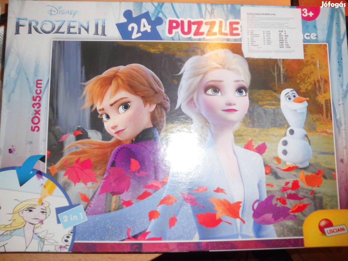 Óriás puzzle eladó! Frozen II - Jégvarázs - 24 darabos!