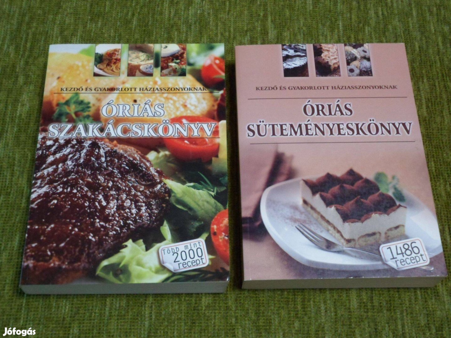 Óriás szakácskönyv (2000 recept) + Óriás süteményeskönyv (1486 recept)