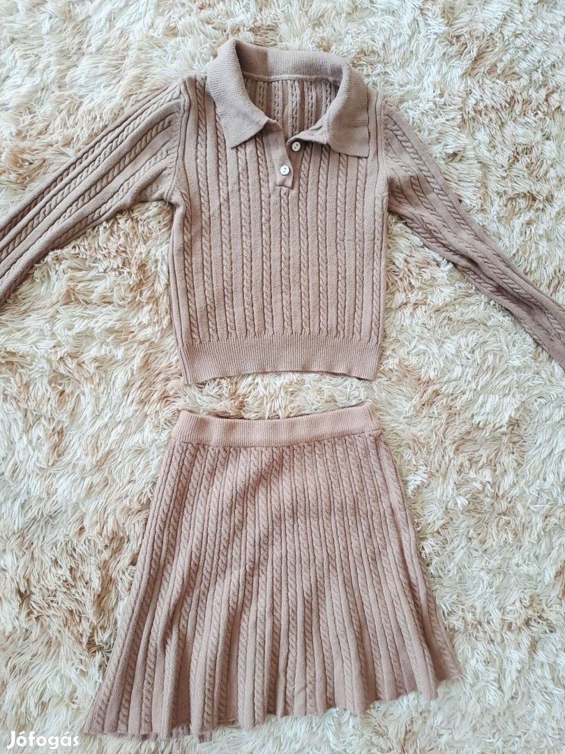 Óriási Akcio Őszi tavaszi kötött puha anyagú együttes M
