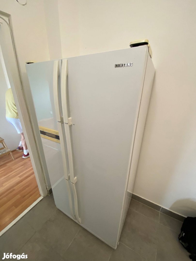 Óriási Samsung side-by-side hűtő Tiszta, Működik, Azonnal Vihető!
