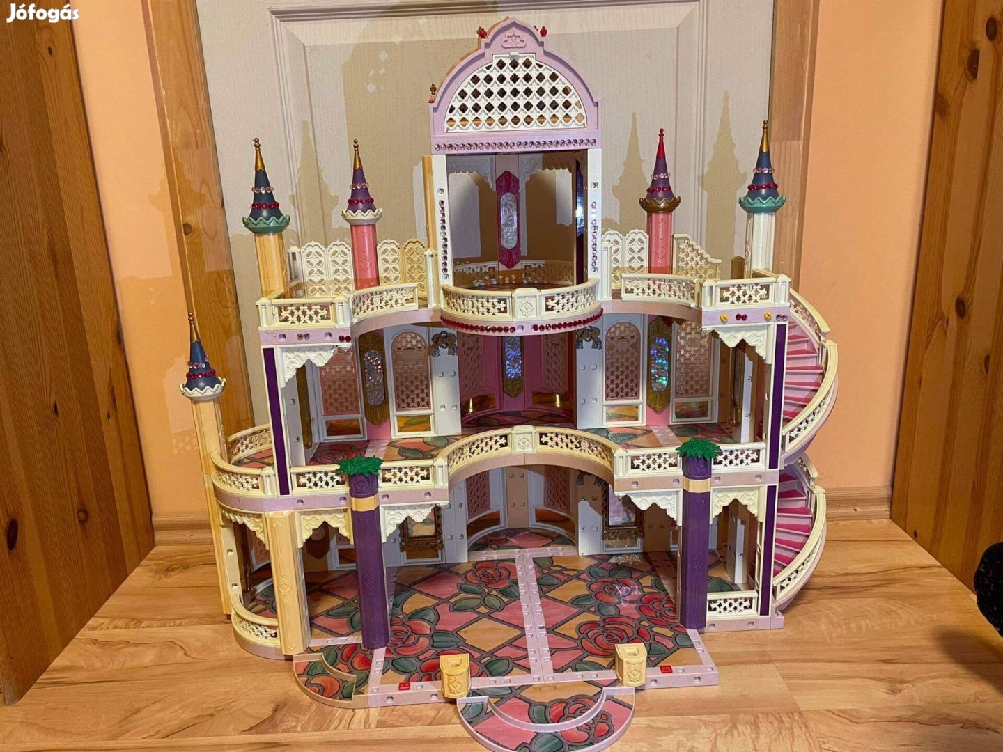 Óriási hercegnő kastély Playmobil vagy más figurákhoz