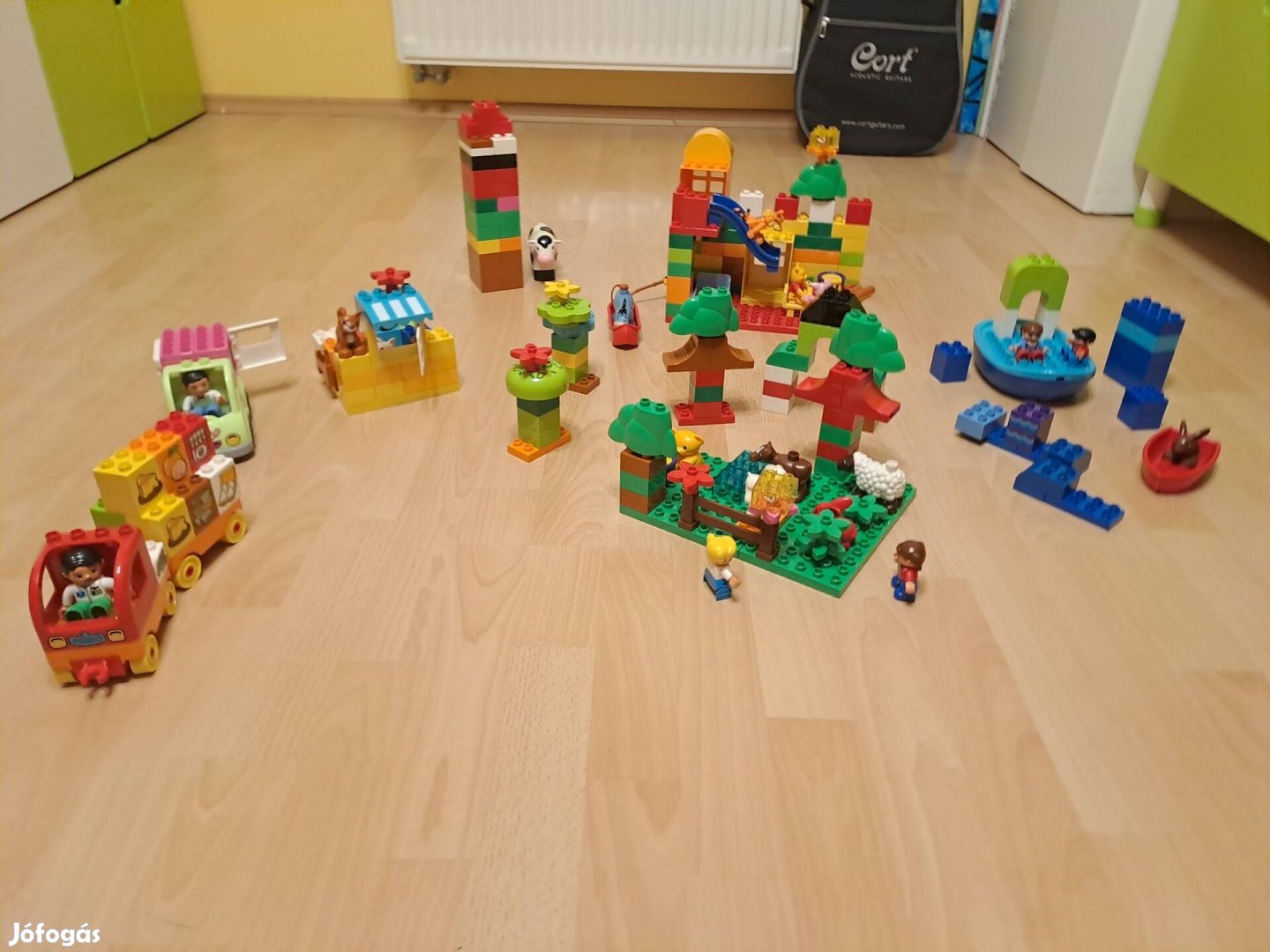 Óriási lego duplo készlet dobozzal újszerű állapotban