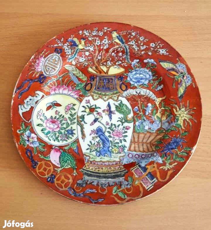 Oriental Objects DArt Made in Macau kínai porcelán dísztál