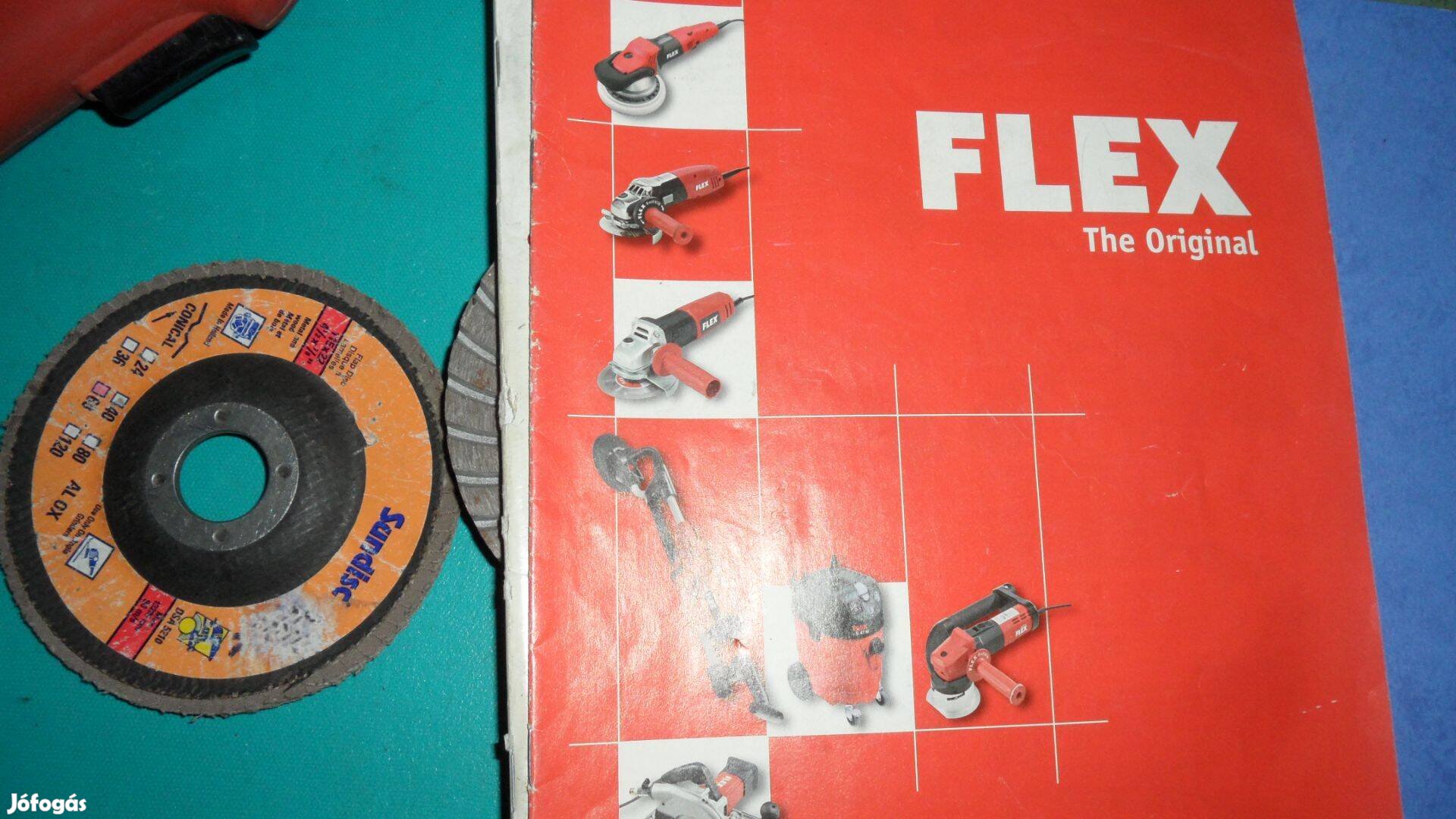 Original Flex német szalag csiszoló varratokra stb. políroz Bosch lap