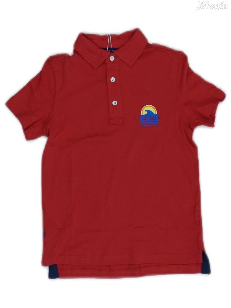 Original Marines Új (címkés) Fiú Galléros póló (Méret: 116)