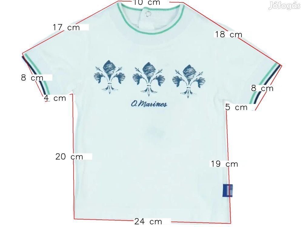 Original Marines Új (címkés) Fiú Póló (Méret: 74)