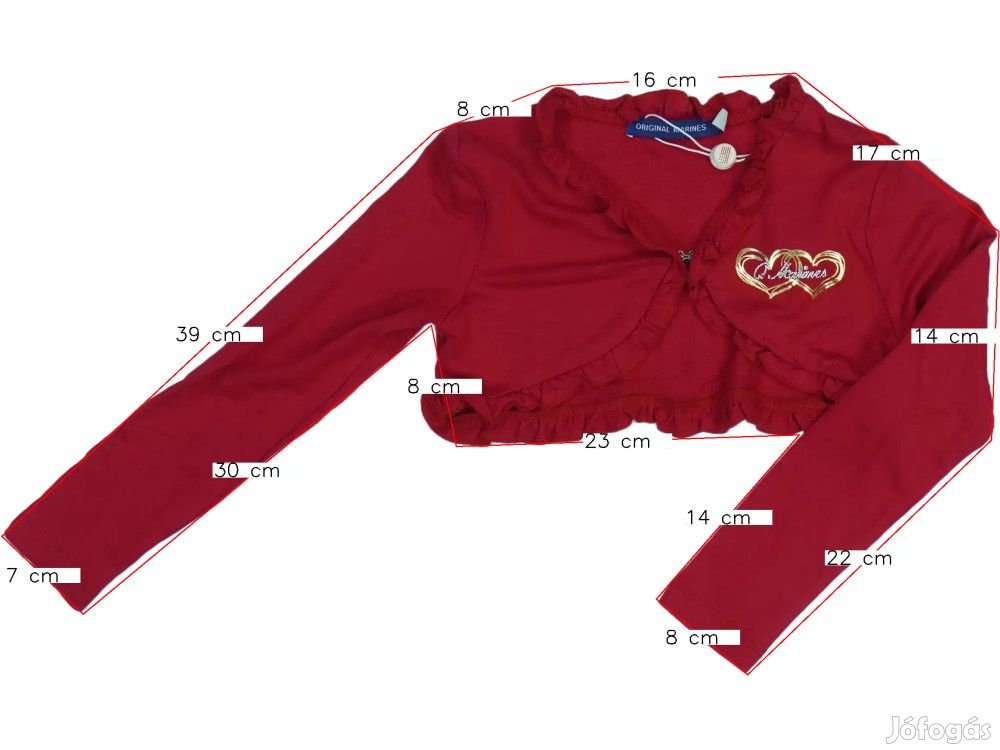 Original Marines Új (címkés) Lány Bolero (Méret: 116)