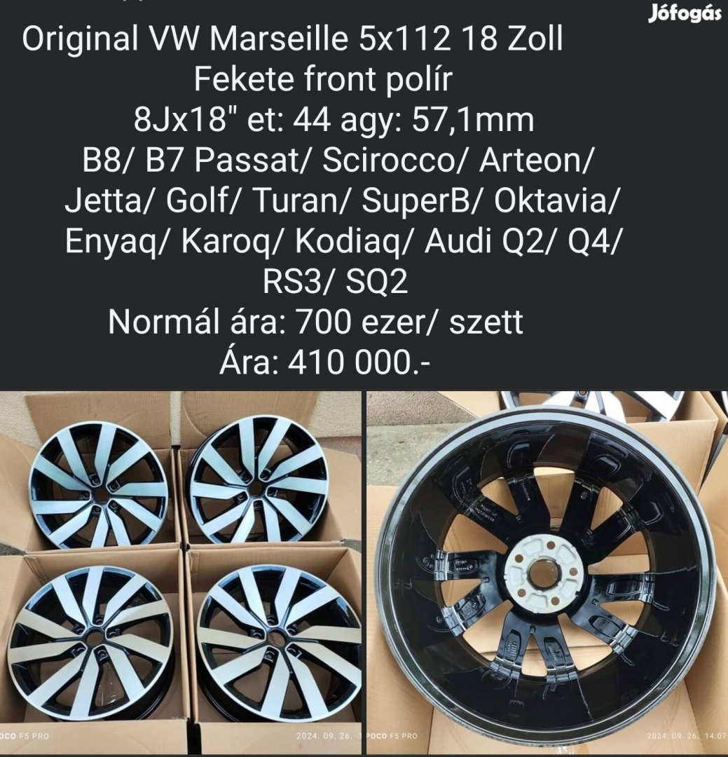 Original VW Marseille 5x112 18 Zoll