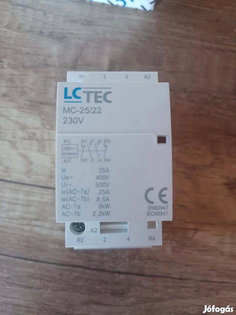 Originált Új !!Mágneskapcsoló 25A 400v 2NO+2NC