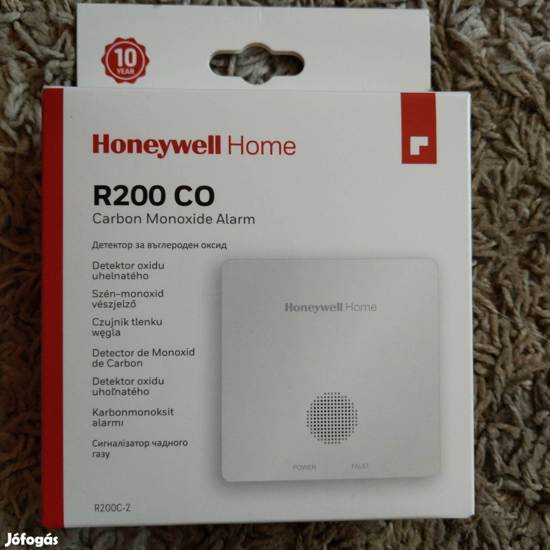 Originált dobozban Honeywell szénmonoxid riasztó