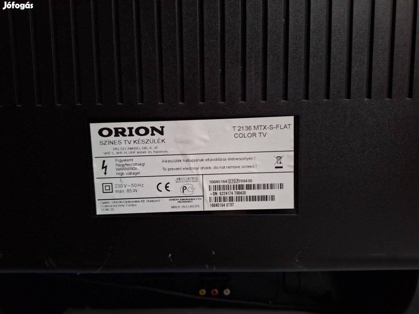 Orion Színes tv T2136 MTX-S-Flat