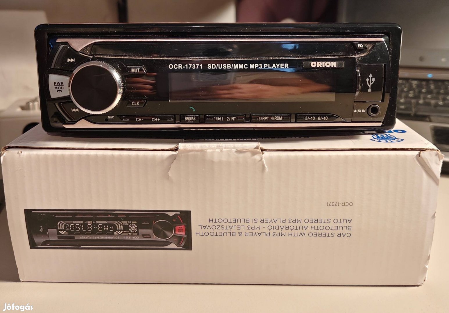 Orion autós rádió MP3/Bluetooth/Aux/USB