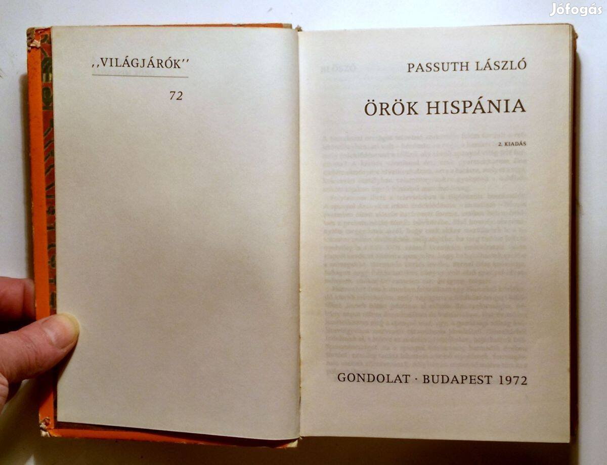 Örök Hispánia (Passuth László) 1972 (9kép+tartalom)
