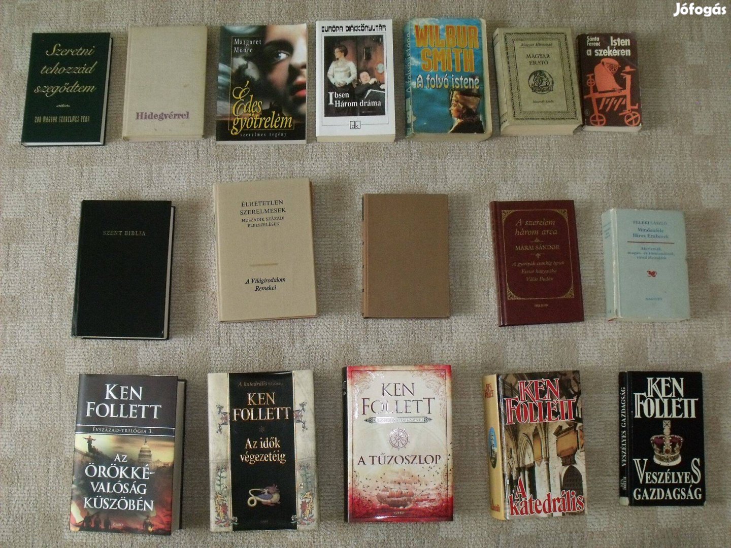 Örökség egy tanárnői házi könyvtár kis része. 50könyv
