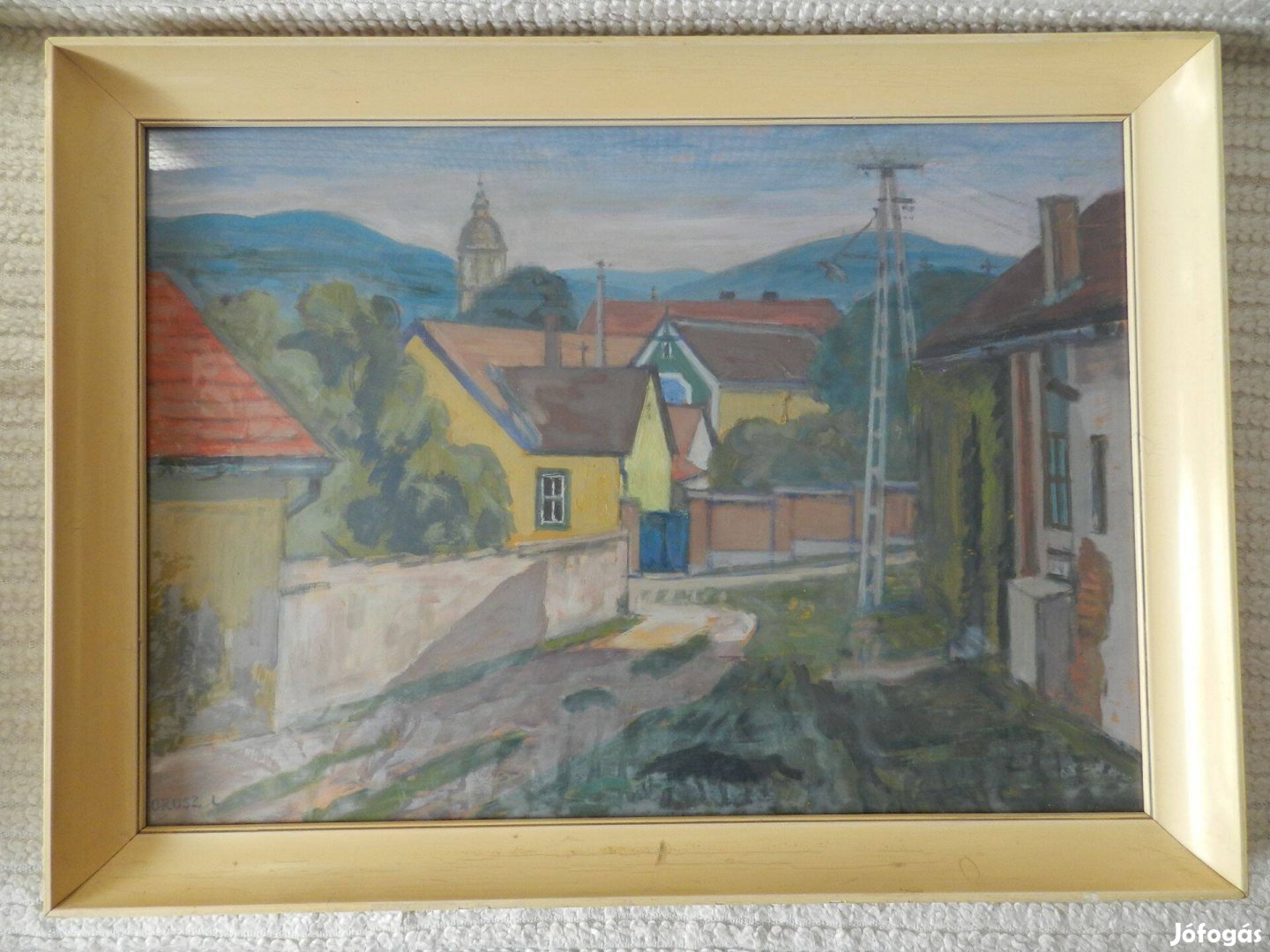 Orosz László "Monori részlet" olajfestmény
