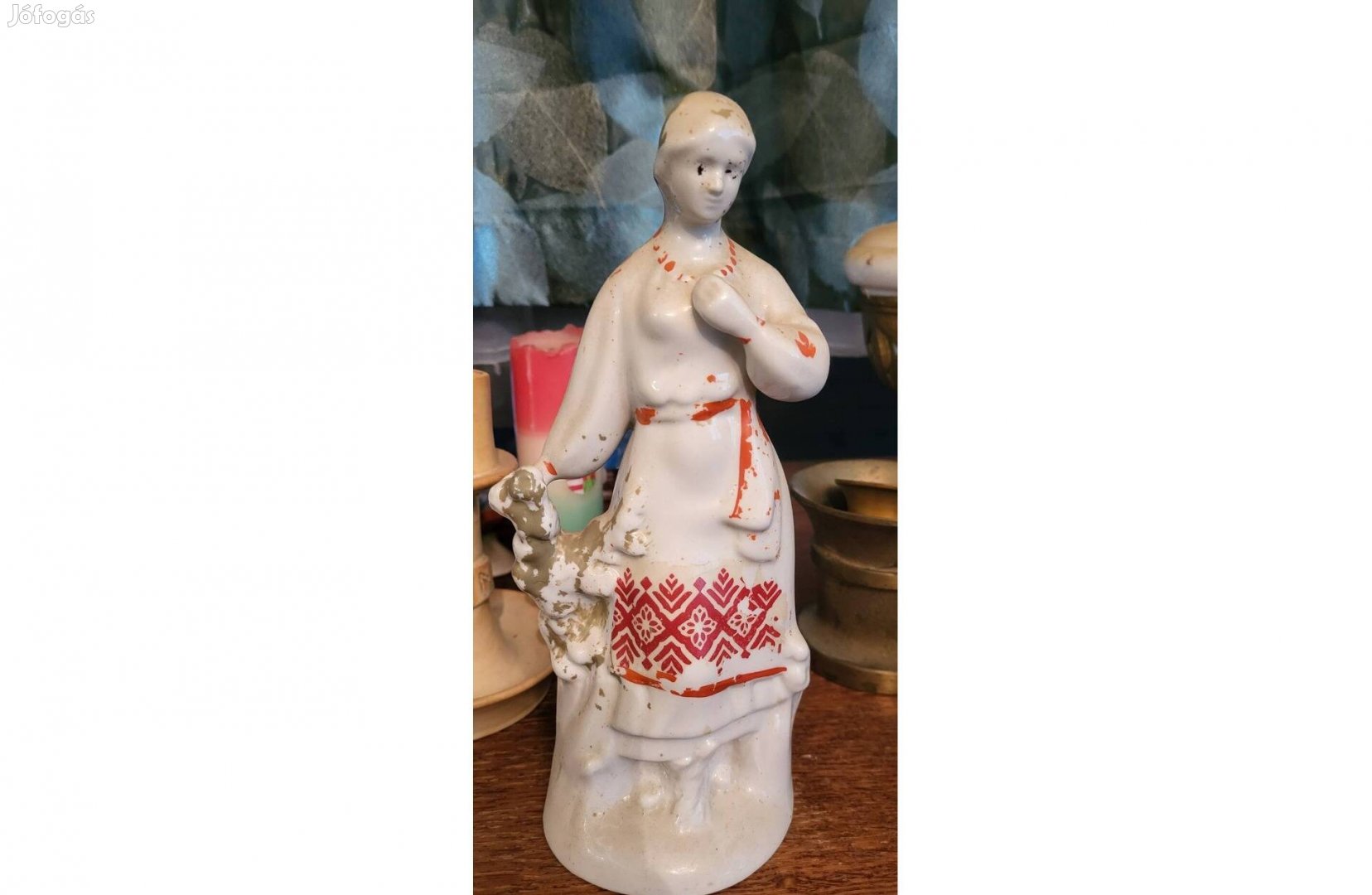 Orosz porcelán lány 25 cm eladó!