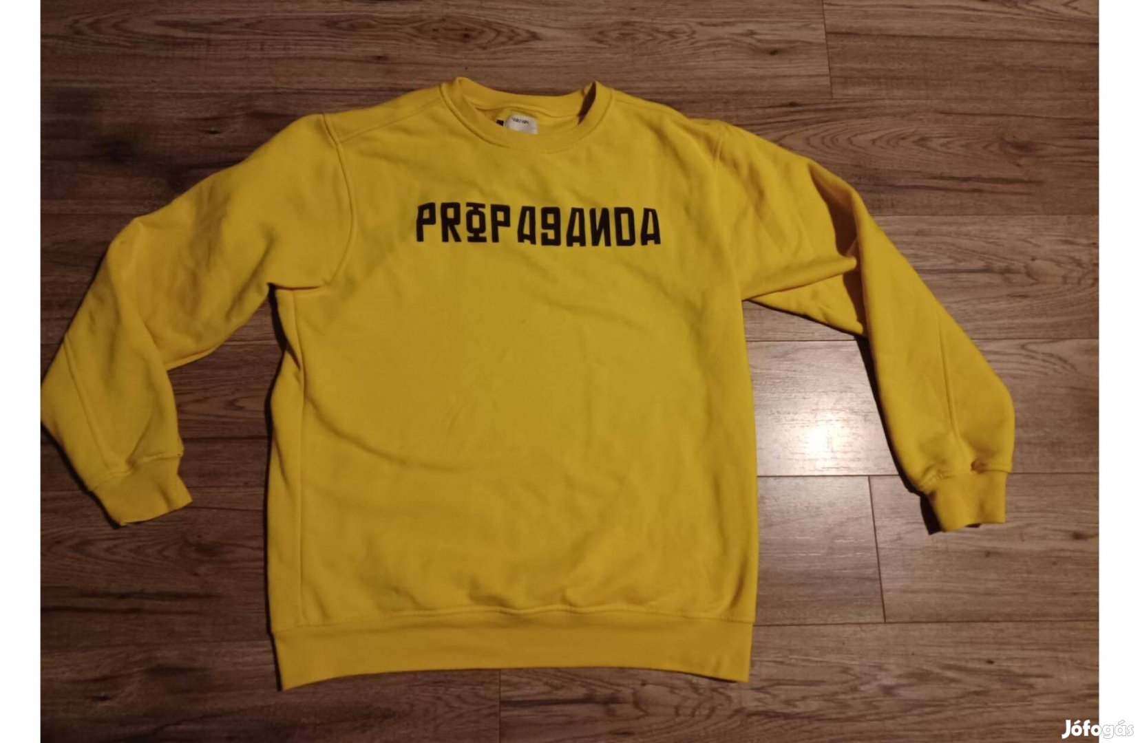 Orosz propaganda feliratos cirill betűs pulóver L XL