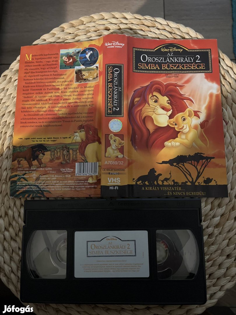 Oroszlánkirály 2 vhs