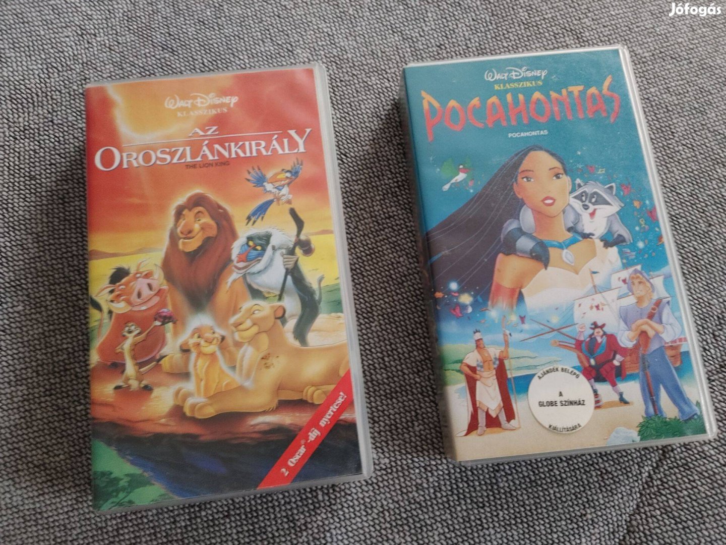 Oroszlánkirály és Pocahontas VHS film