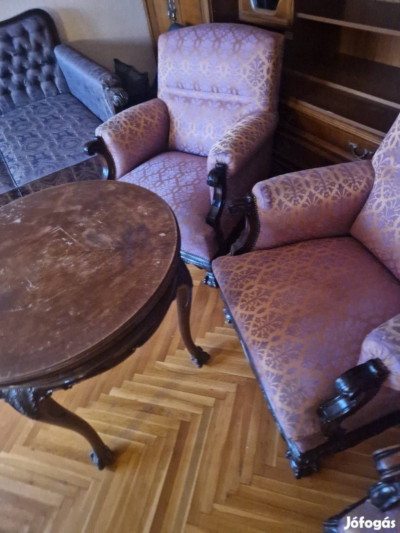 Oroszlánlábas  5 darabos garnitúra