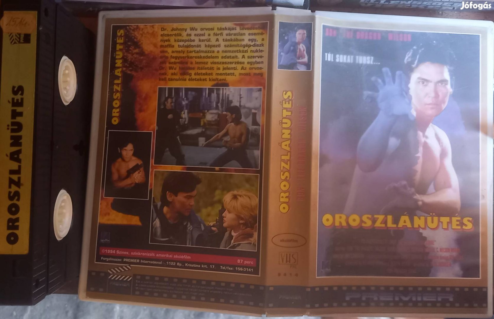 Oroszlánütés - akció vhs - Don Wilson