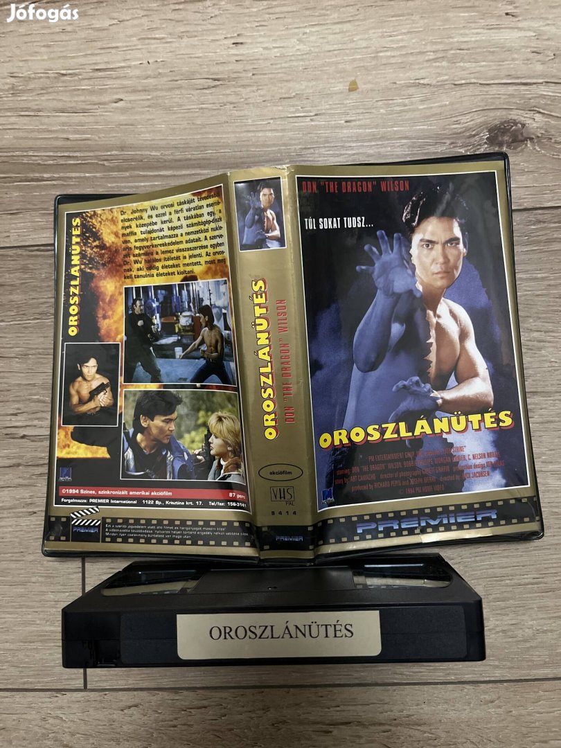 Oroszlánütés vhs 