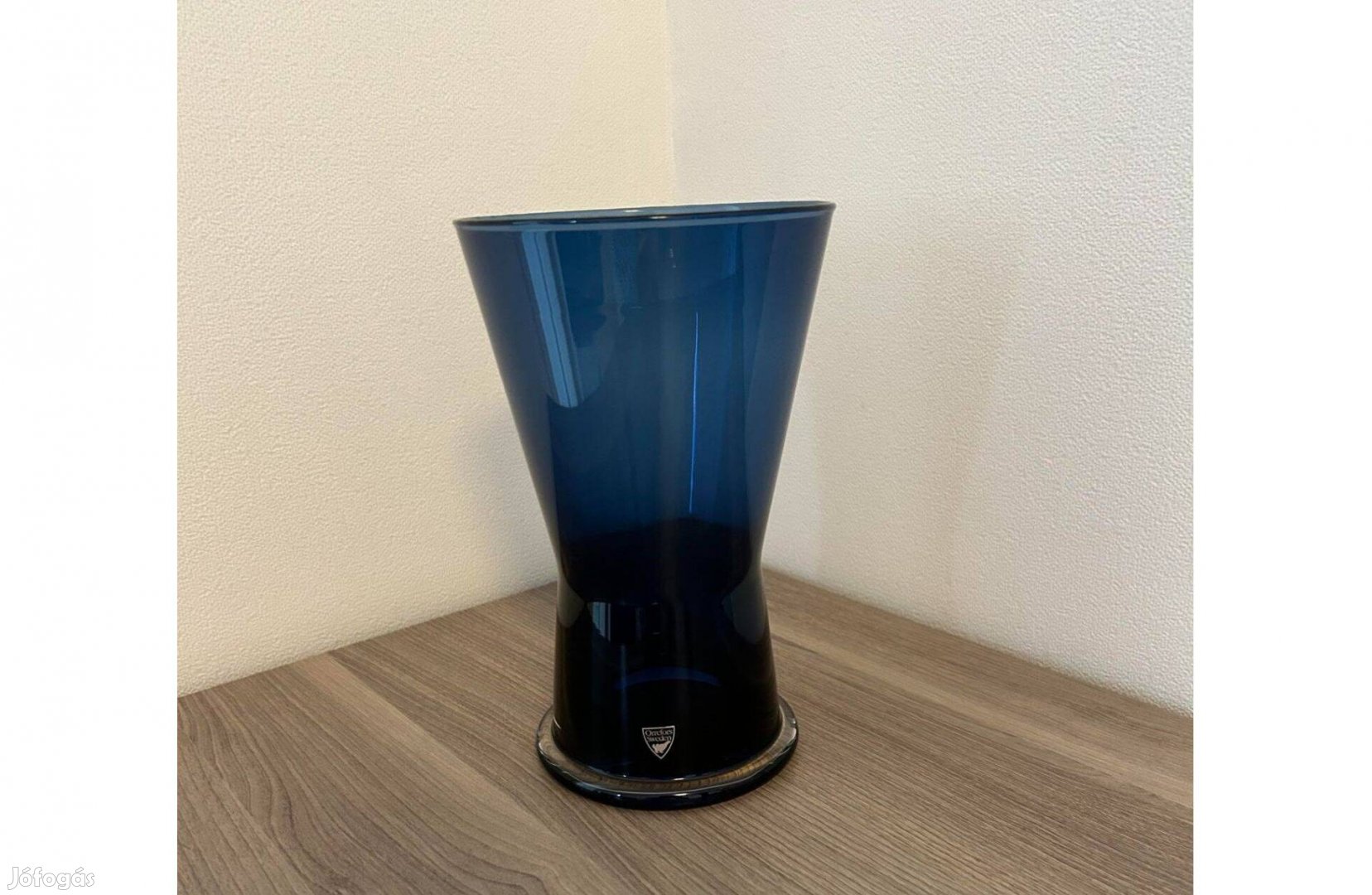 Orrefors Amaryllis kék váza eladó