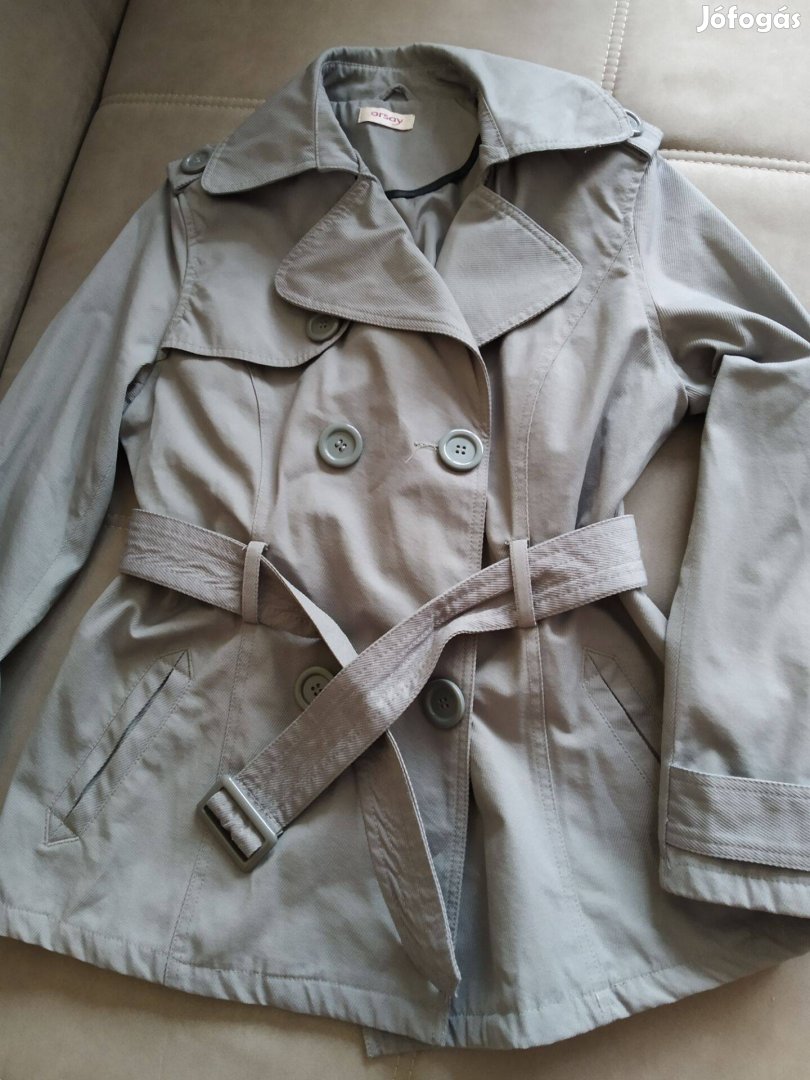 Orsay csinos tavaszi kabát tengerész fazon dupla gombolású övvel 42-es