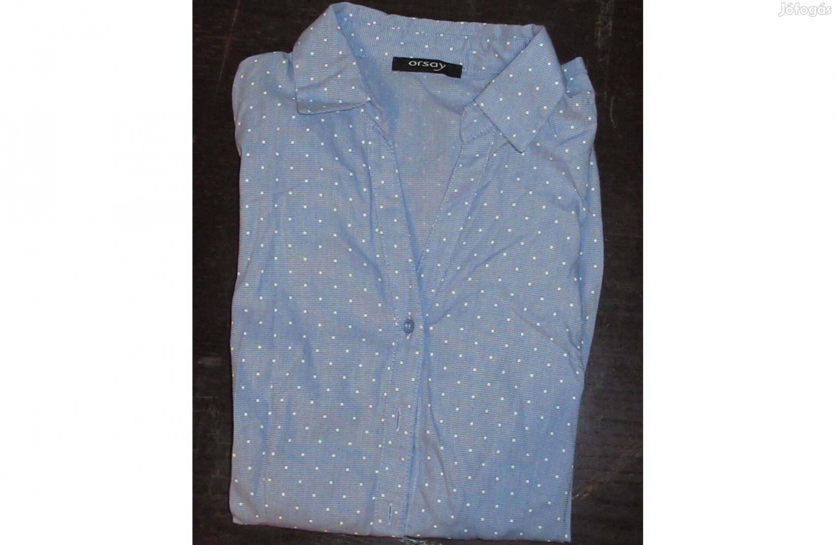 Orsay fehér pöttyös kék női ing 34-es