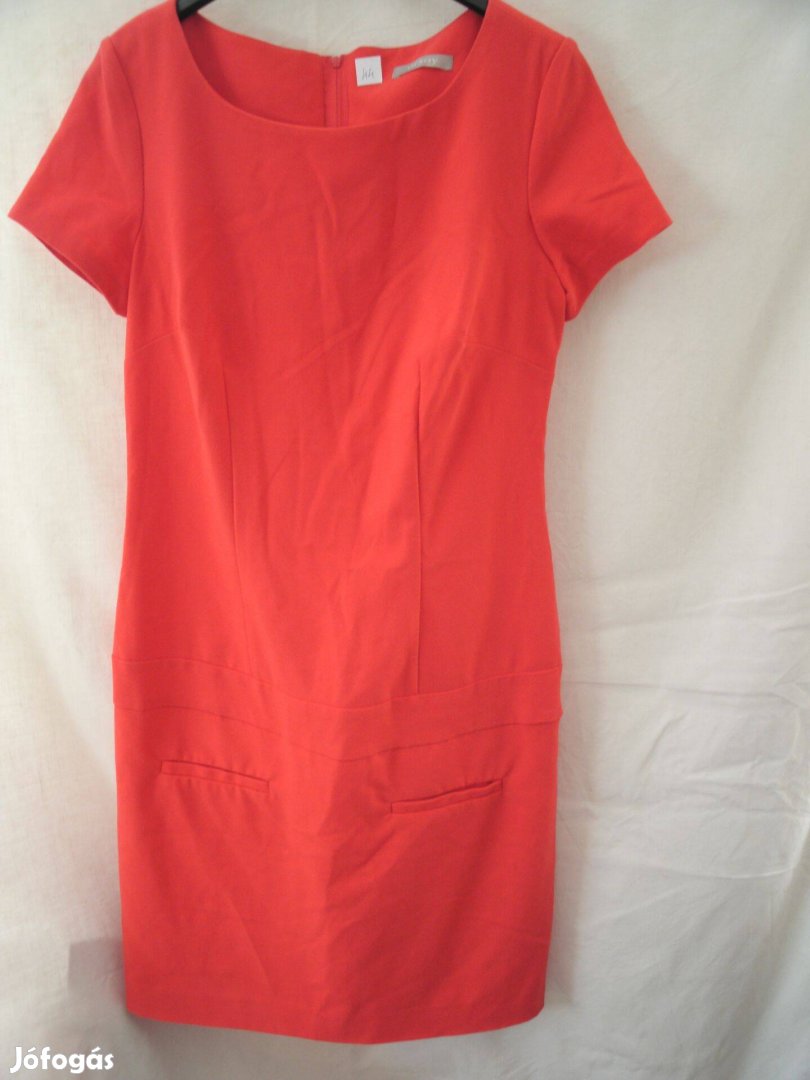 Orsay piros elegáns 36-os ruha . Hátul cipzáras