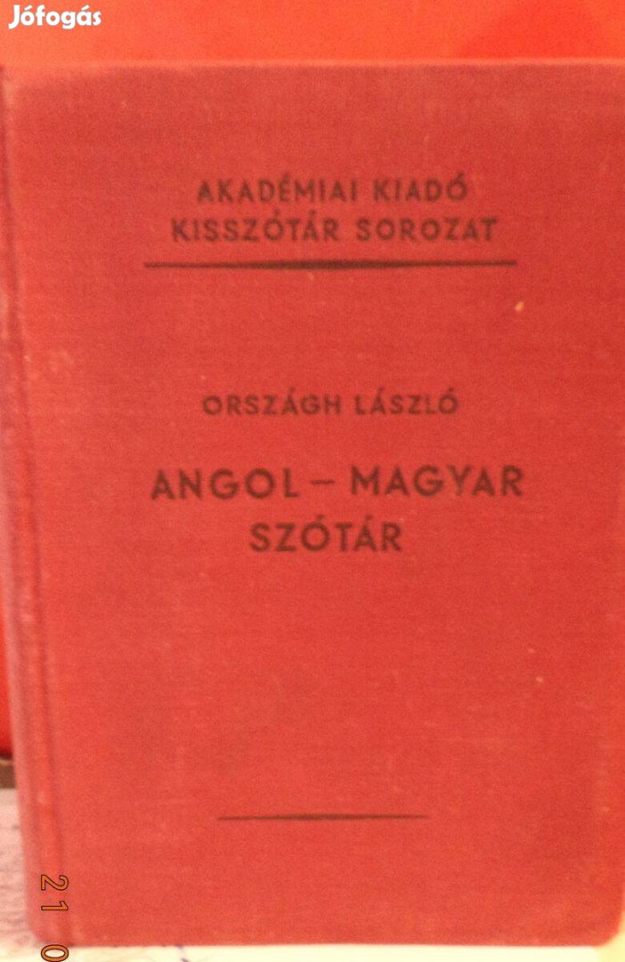 Országh László: Angol - Magyar kisszótár