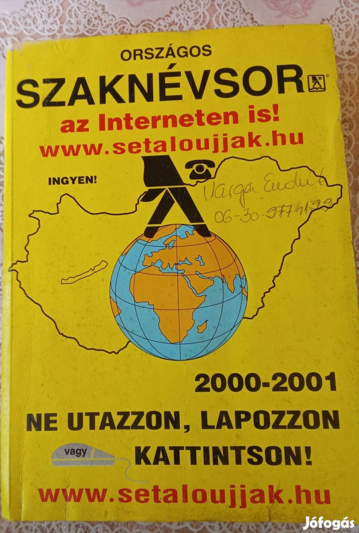 Országos Szaknévsor -szakmai telefonkönyv 2000-2001 