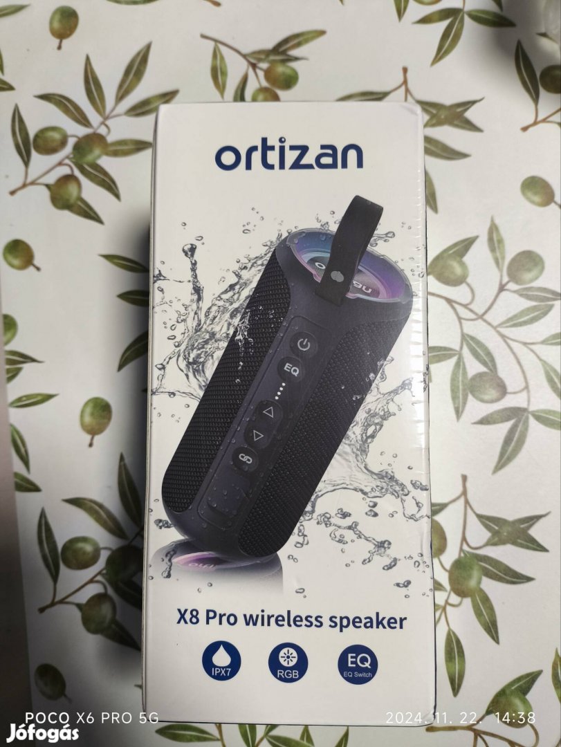 Ortizan X8Pro Bluetooth hangszóró, hangfal új 