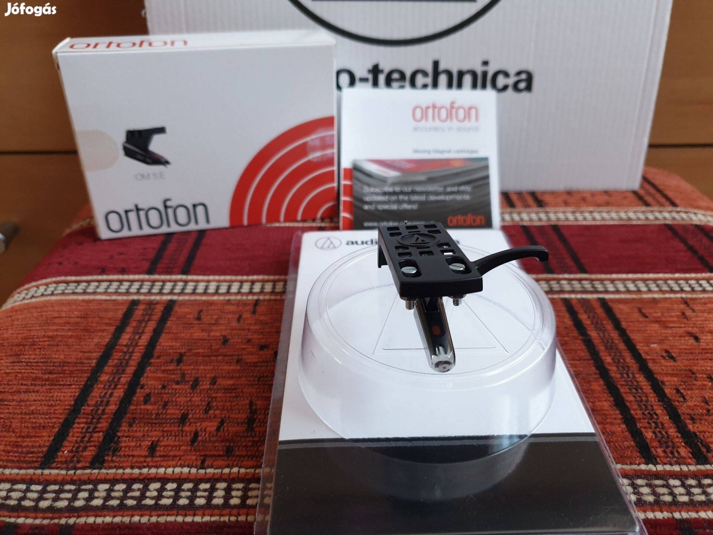 Ortofon OM 5E + Audio-technica HS10BK komplett hangszedő tű szett Új