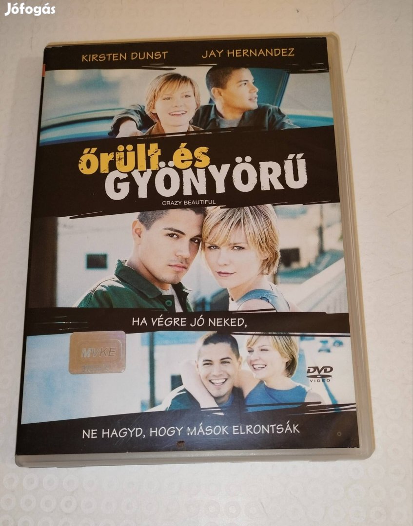 Örült és gyönyörű dvd Kristen Dunst, Jay Hernandez